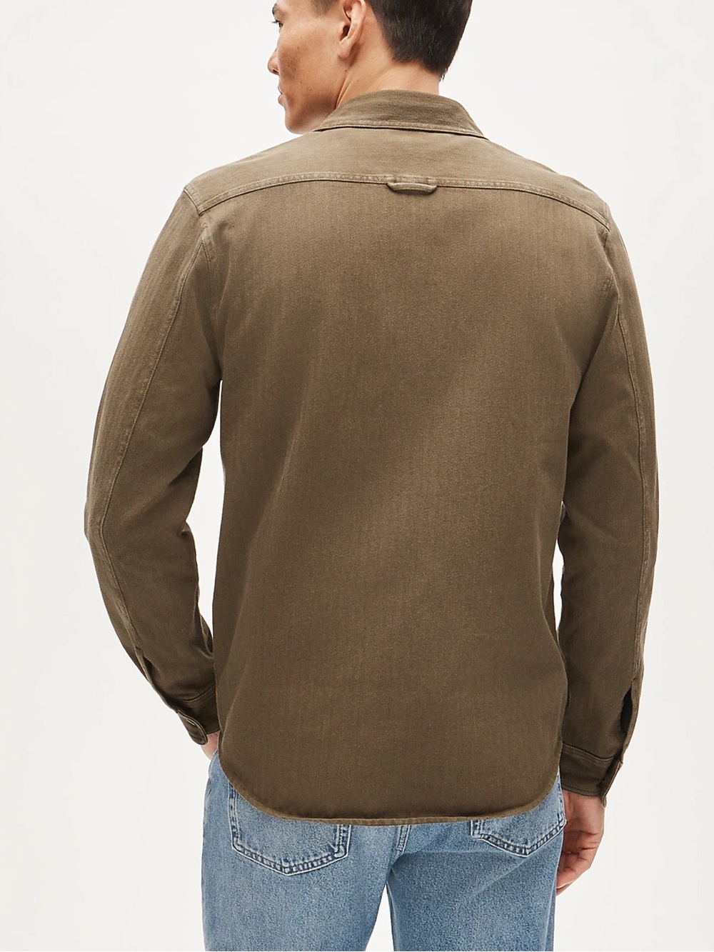 J. Crew Olive Green Lightweight Utility Shirt Jacket - Picture 3 of 8